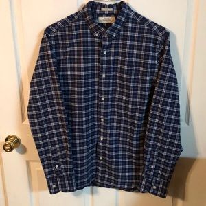 Blue Modern Stretch Oxford by Hawker Rye